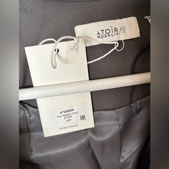 Atoir Stone Trench Coat XS *BNWT* - Picture 6 of 8